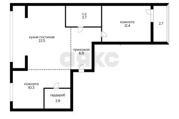 Фото №2: 2-комнатная квартира 53 м² - Краснодар, мкр. жилой комплекс Зеленодар, ул. 3-я Трудовая, 1/3