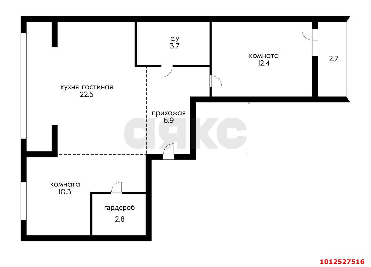 Фото №2: 2-комнатная квартира 61 м² - Краснодар, жилой комплекс Зеленодар, ул. 3-я Трудовая, 1/3
