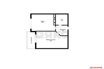 Фото №3: 1-комнатная квартира 35 м² - Российский, мкр. Прикубанский внутригородской округ, ул. имени В.М. Комарова, 21Б