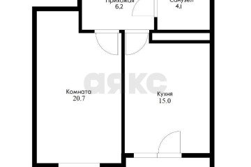Фото №2: 1-комнатная квартира 53 м² - Краснодар, мкр. Юбилейный, ул. 70-летия Октября, 1/4