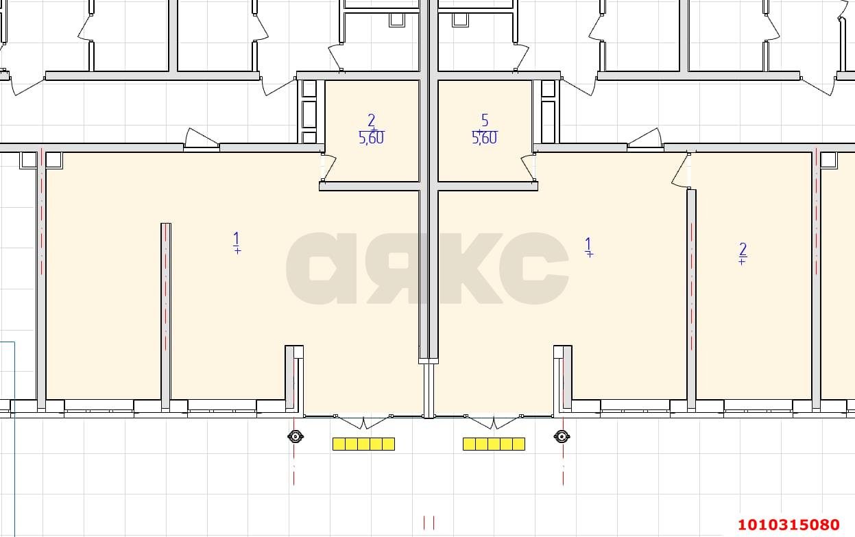 Фото №5: 2-комнатная квартира 54 м² - Краснодар, имени Петра Метальникова, ул. Петра Метальникова, 38
