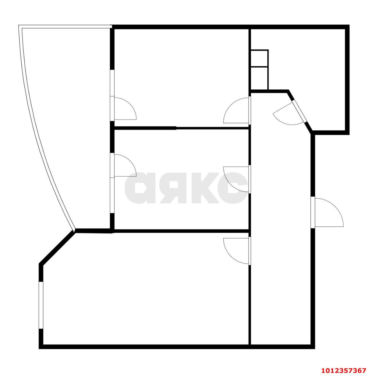 Фото №9: 2-комнатная квартира 56 м² - Краснодар, жилой комплекс Дружный, Прикубанский внутригородской округ, мкр. Россинского, ул. Адмирала Серебрякова, 3к3