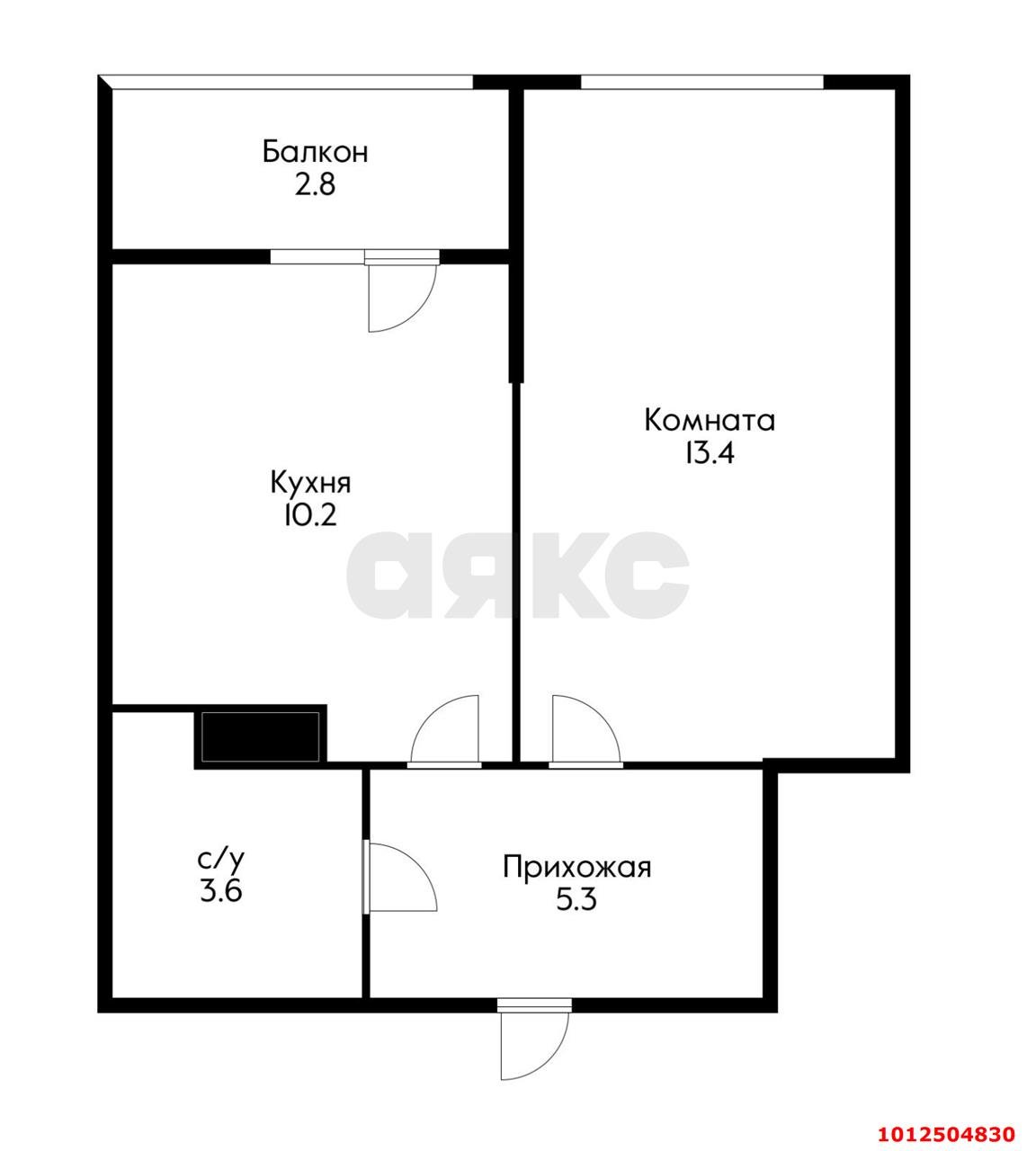 Фото №7: 1-комнатная квартира 35 м² - Краснодар, жилой комплекс Самолёт-4, ул. Ивана Беличенко