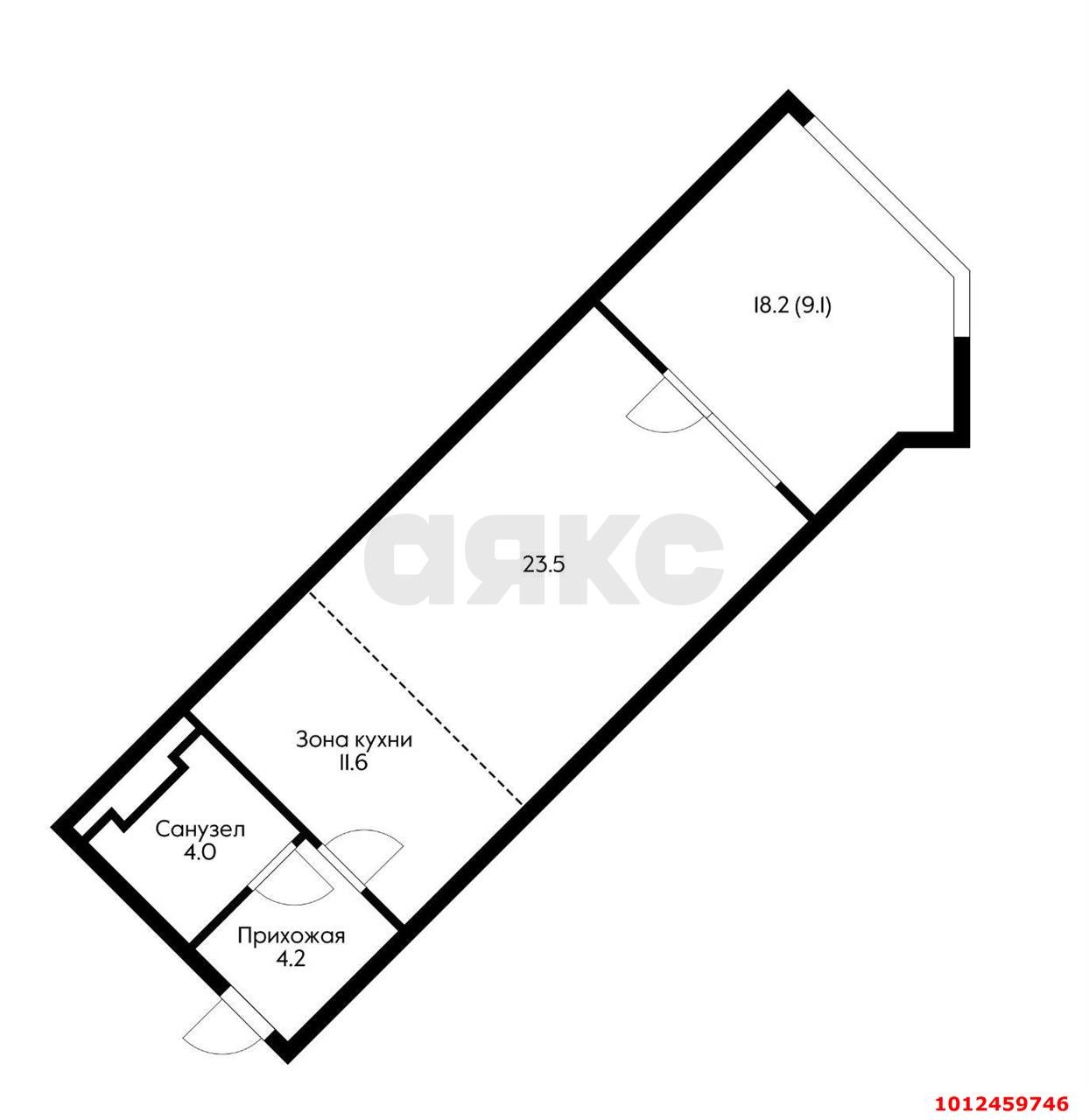 Фото №14: Студия 61 м² - Краснодар, жилой комплекс Девелопмент Плаза, ул. имени 40-летия Победы, 33Г