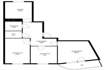 Фото №5: 3-комнатная квартира 76 м² - Краснодар, мкр. жилой комплекс Фонтаны, ул. Воронежская, 47/11