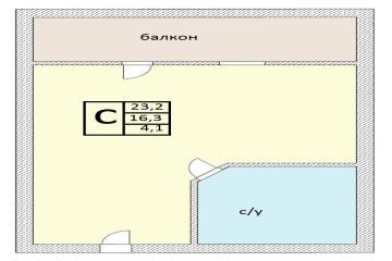 Фото №3: Студия 27 м² - Российский, мкр. Прикубанский внутригородской округ, ул. Куликова Поля, 5