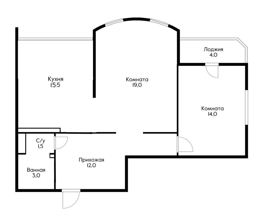 Фото №14: 2-комнатная квартира 69 м² - Краснодар, Прикубанский внутригородской округ, мкр. Фестивальный, ул. Фестивальная, 7