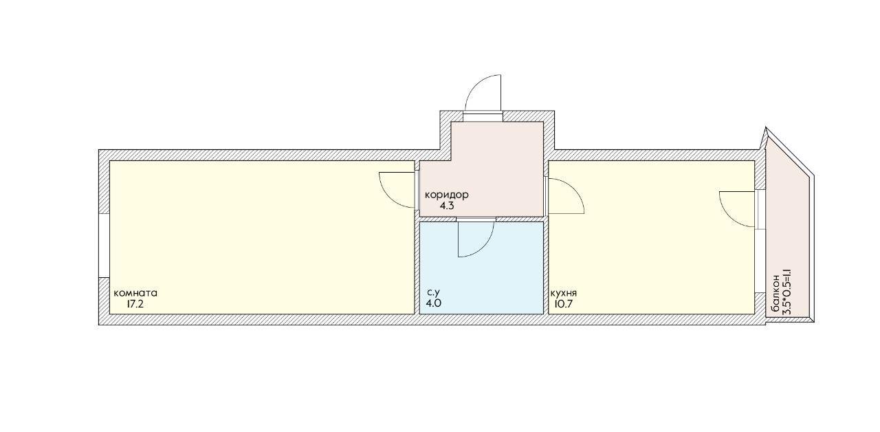 Фото №6: 1-комнатная квартира 40 м² - Краснодар, Молодёжный, мкр. Прикубанский внутригородской округ, ул. Дубравная, 1