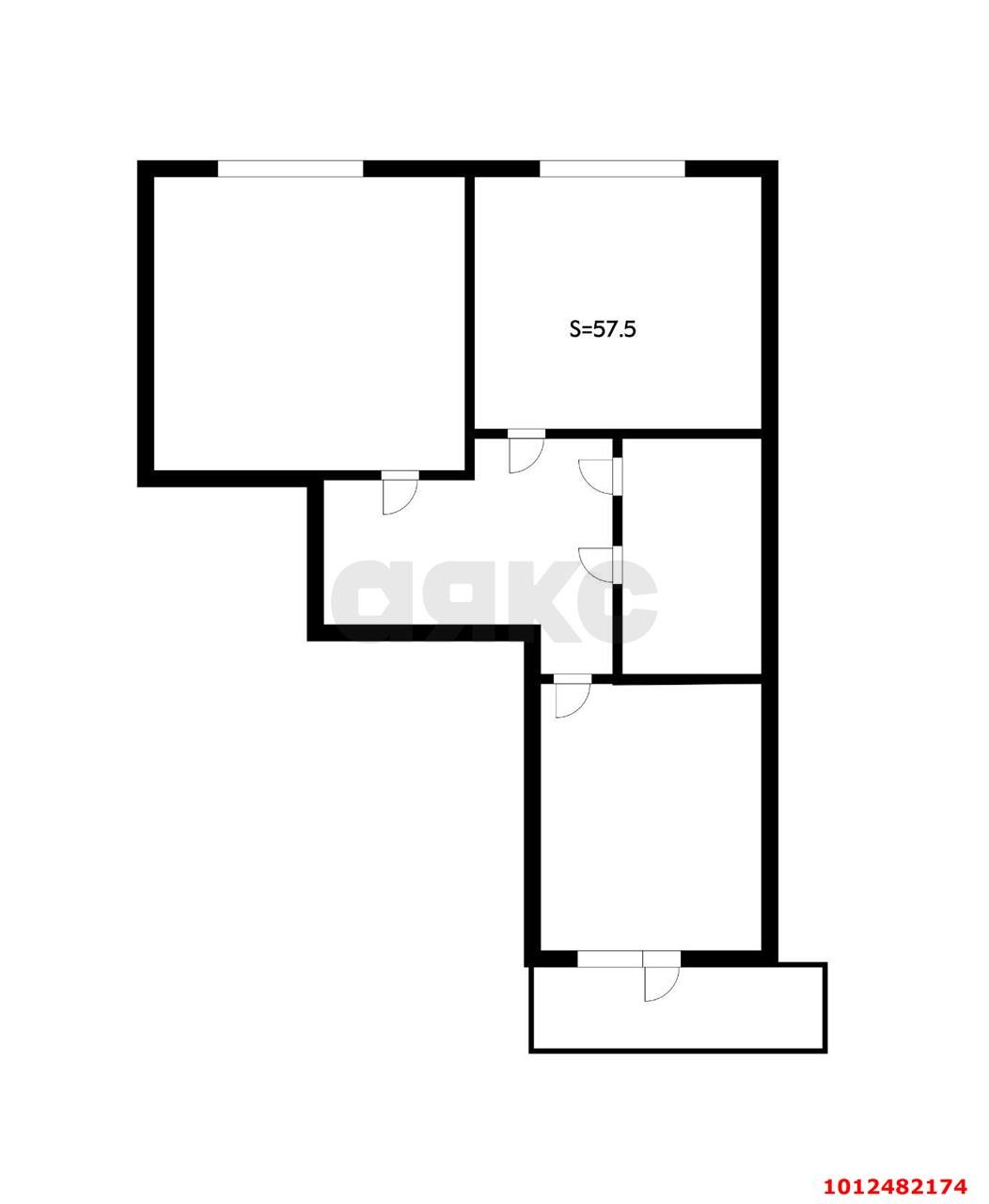 Фото №2: Торговое помещение 58 м² - Краснодар, жилой комплекс Свобода, ул. Домбайская, 55к7