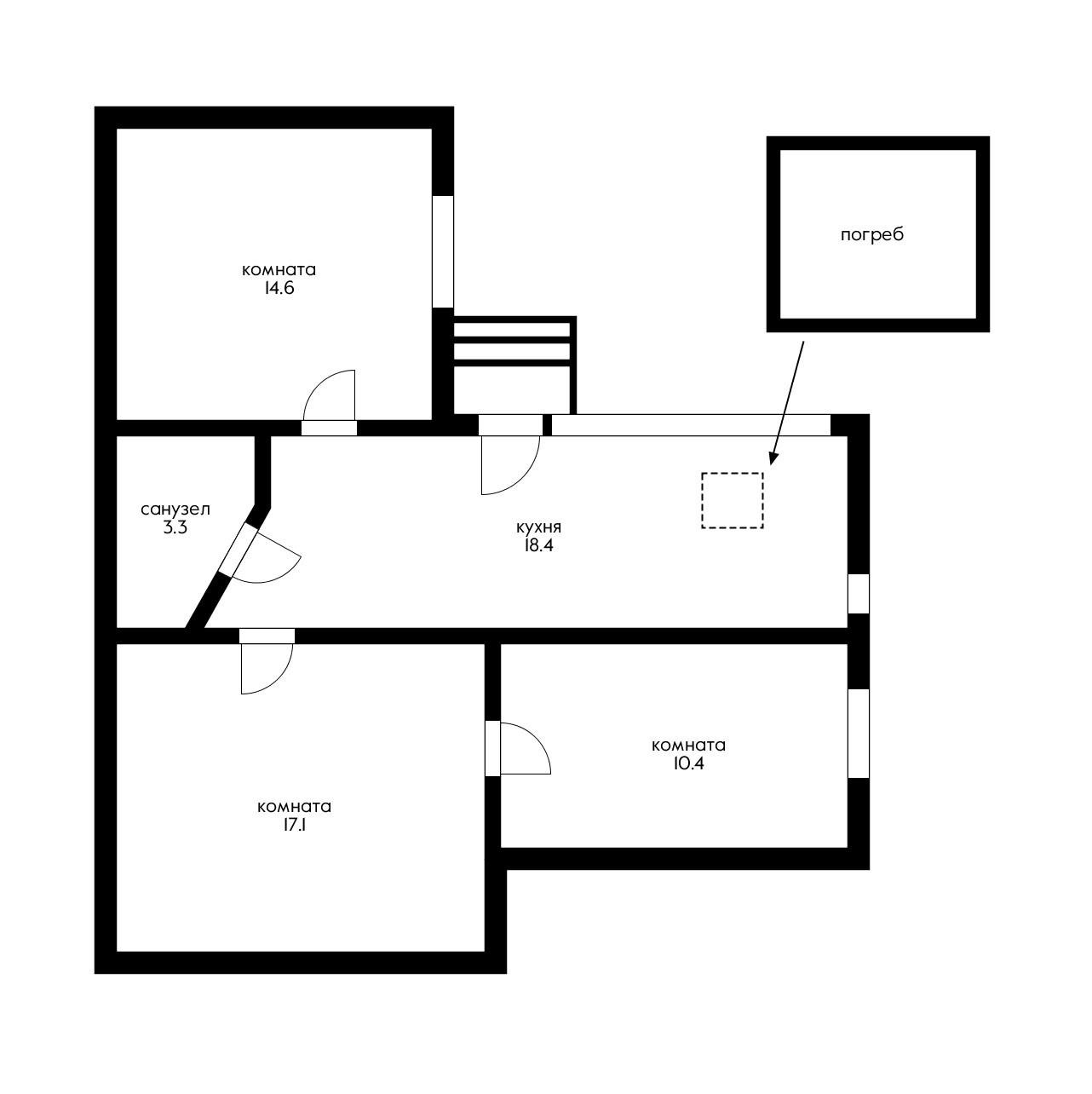 Фото №17: Дом 63 м² + 1 сот. - Краснодар, Западный внутригородской округ, мкр. Центральный, ул. Чкалова, 22