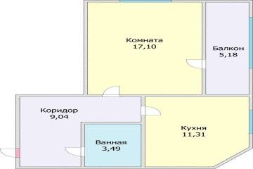 Фото №3: 1-комнатная квартира 45 м² - Берёзовый, мкр. жилой комплекс Берёзовый Парк, ул. Декоративная, 1/5к2