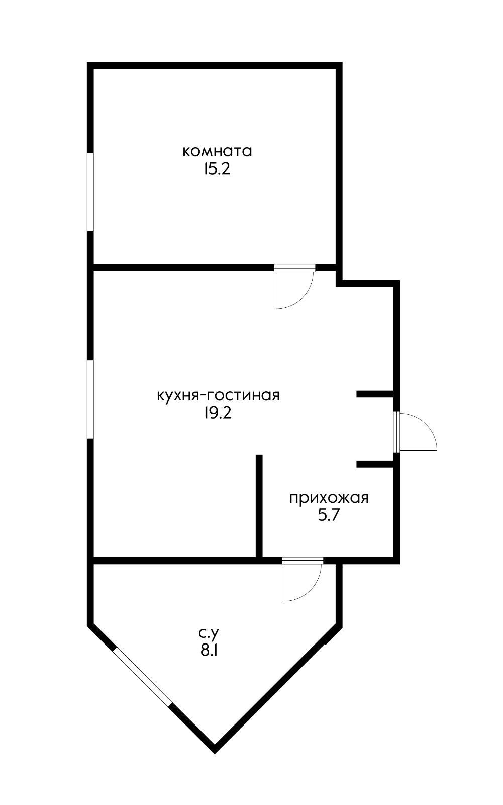 Фото №11: 1-комнатная квартира 48 м² - Краснодар, ЖК Девелопмент Плаза, Завод Измерительных Приборов, Прикубанский внутригородской округ, мкр. жилой комплекс Девелопмент Плаза, ул. имени 40-летия Победы, 33Г