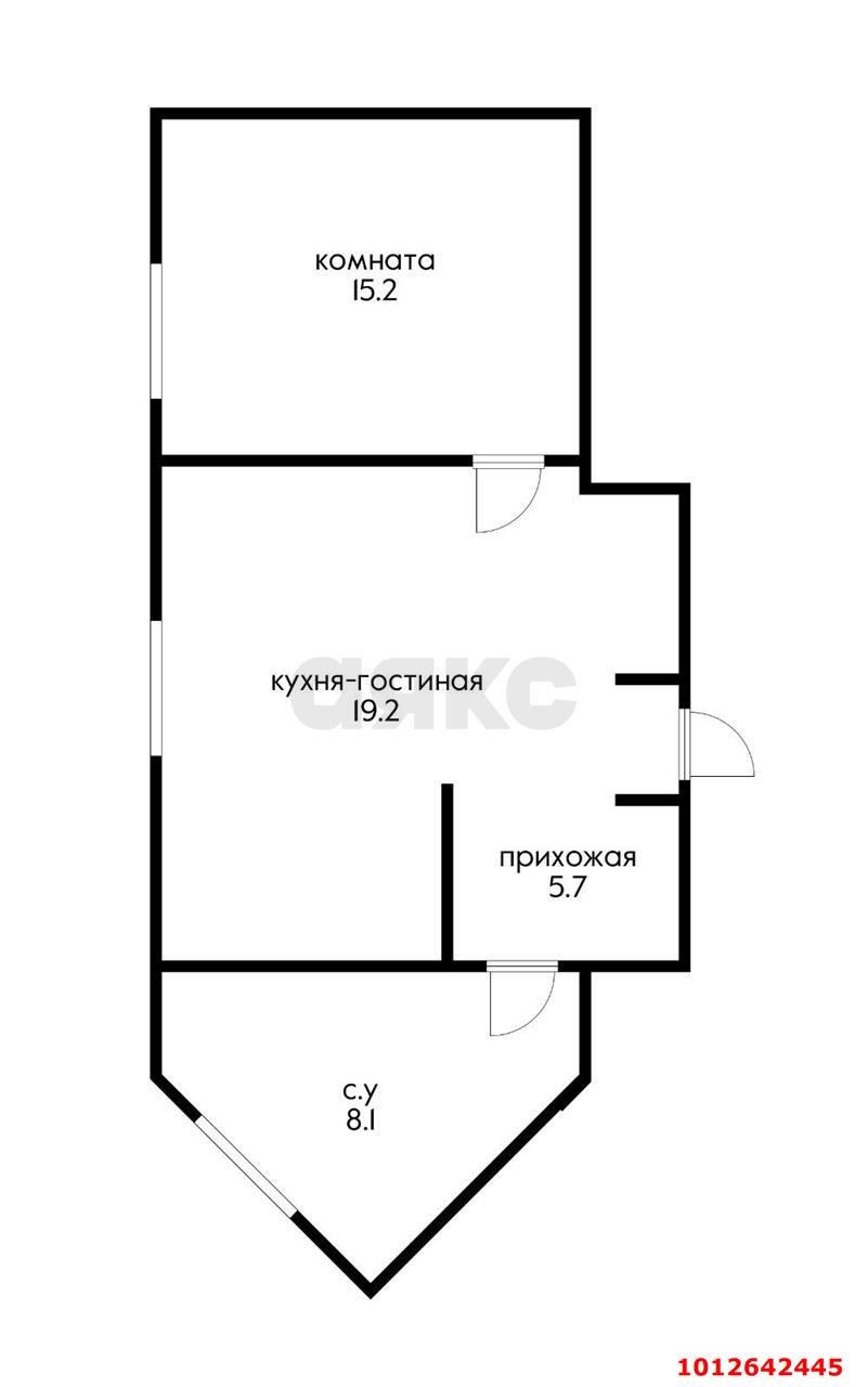 Фото №1: 1-комнатная квартира 48 м² - Краснодар, жилой комплекс Девелопмент Плаза, ул. имени 40-летия Победы, 33Г