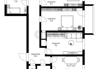 Фото №5: 4-комнатная квартира 65 м² - Краснодар, мкр. Покровка, ул. Северная, 493
