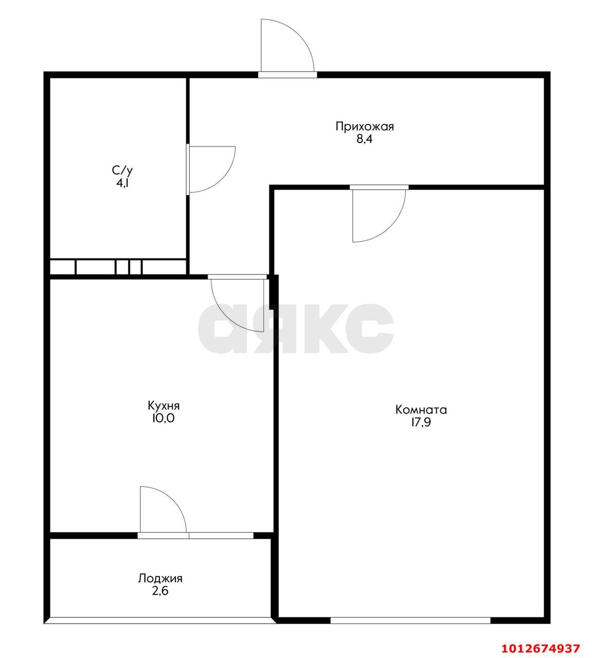 Фото №2: 1-комнатная квартира 41 м² - Краснодар, Пашковский, ул. Криничная, 128
