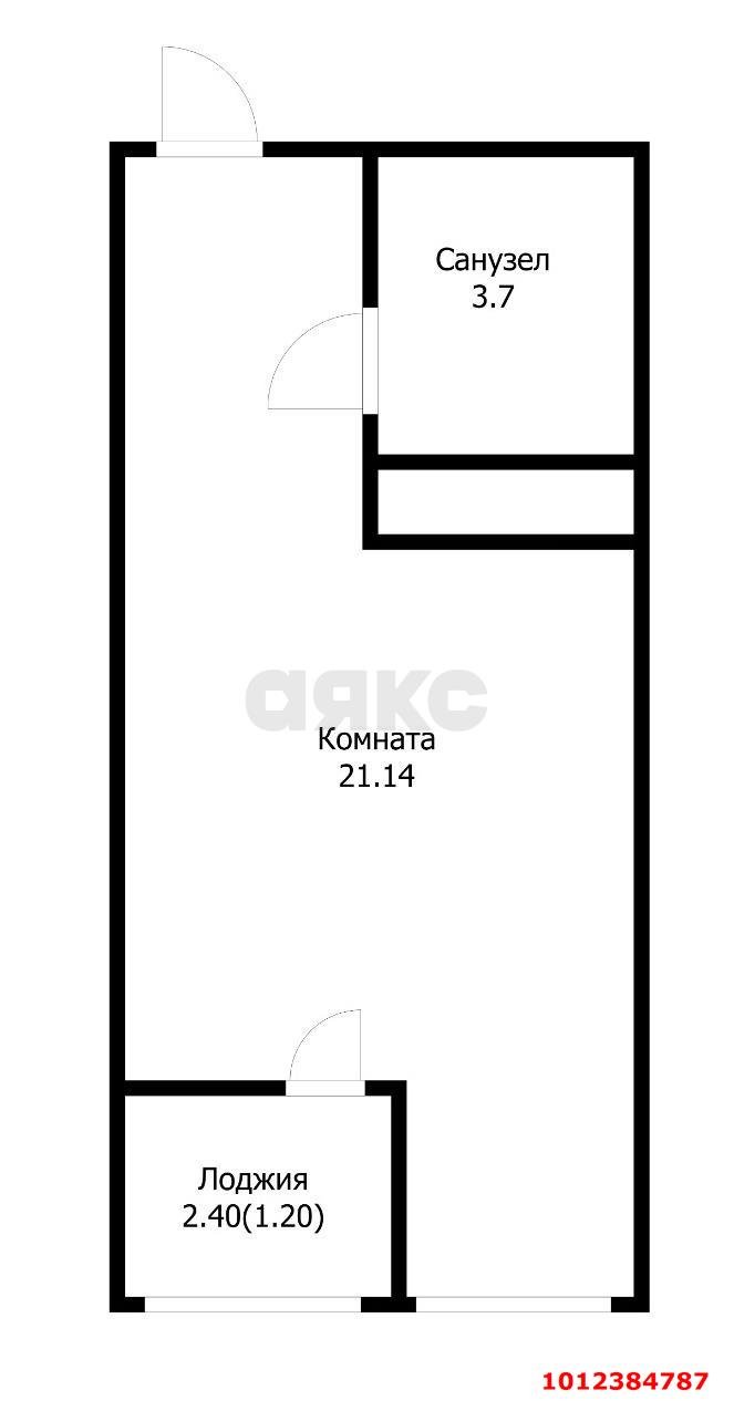 Фото №7: Студия 26 м² - Краснодар, Славянский, ул. Заполярная, 39к9