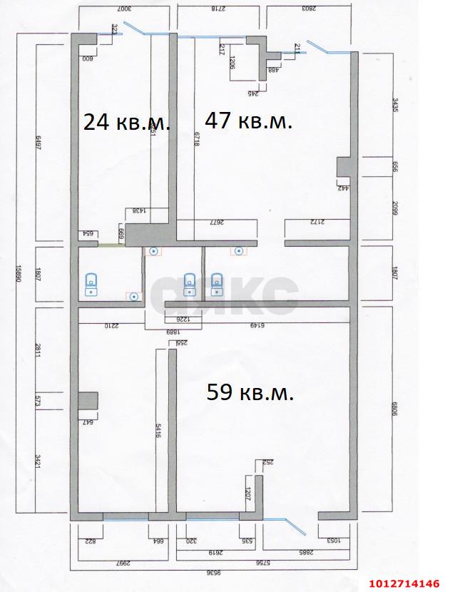 Фото №2: Торговое помещение 62 м² - Краснодар, жилой комплекс Абрикосово, ул. имени Героя Георгия Бочарникова, 4к2
