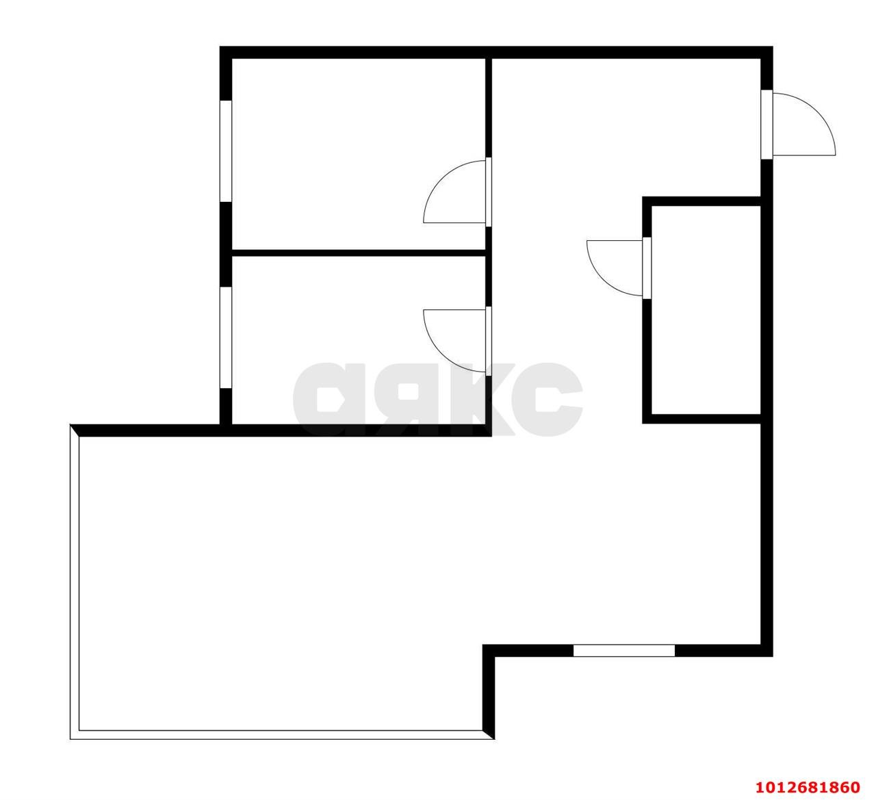 Фото №12: 2-комнатная квартира 73 м² - Краснодар, Сельскохозяйственный Институт, ул. Минская, 121