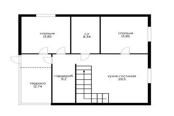 Фото №5: Дом 130 м² - Кубанская Нива-2, мкр. Прикубанский внутригородской округ, ул. Вишнёвая
