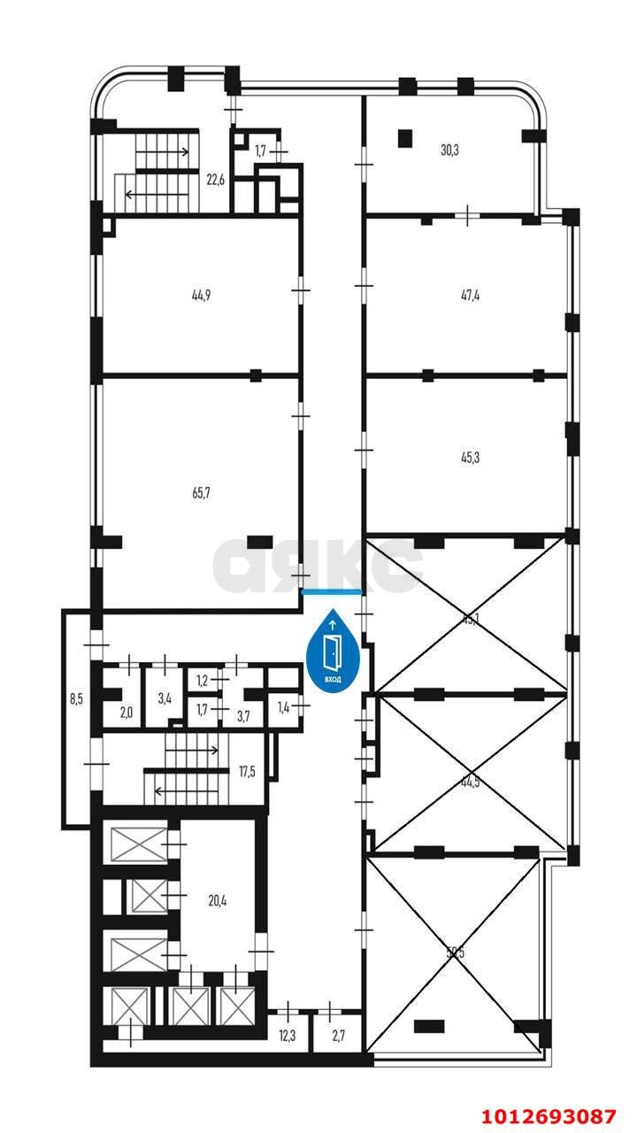Фото №12: Офисное помещение 567 м² - Краснодар, Центральный, ул. Гимназическая, 32