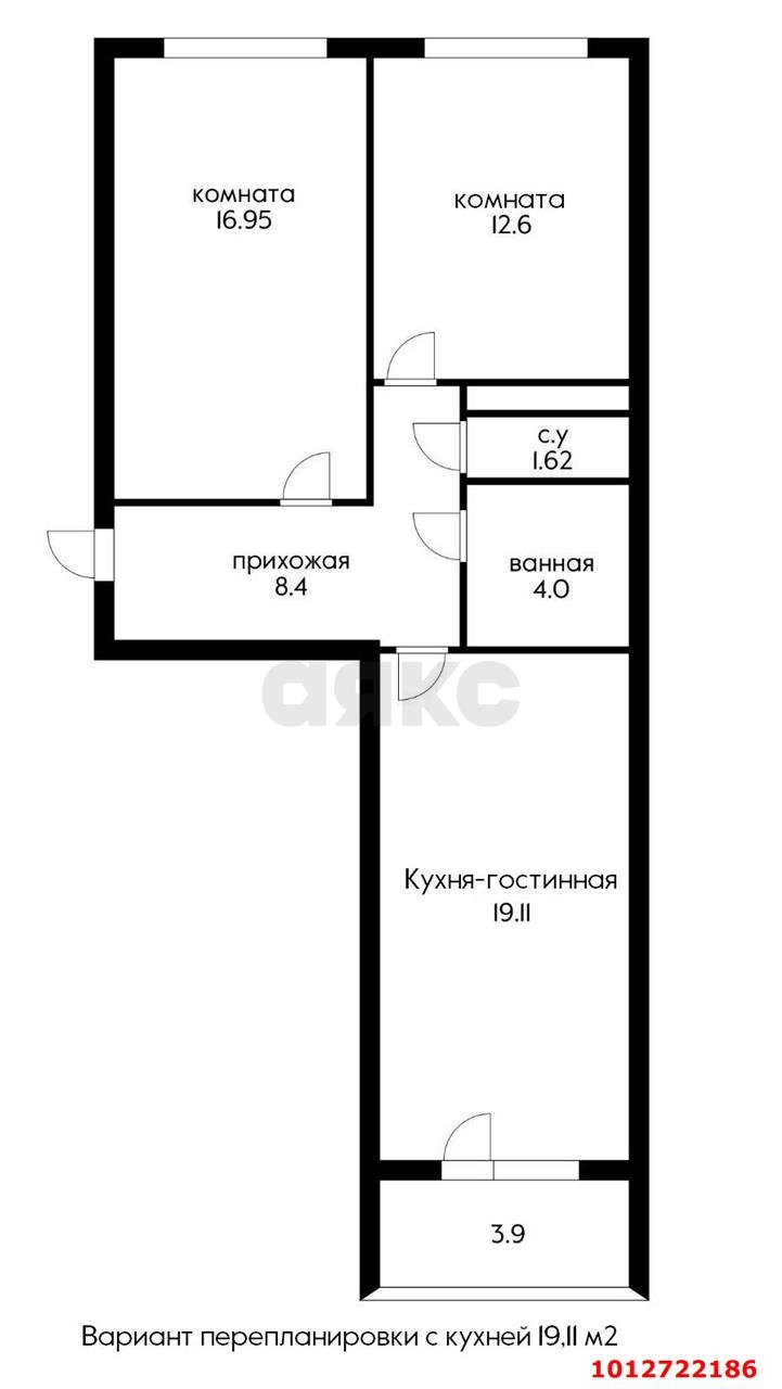 Фото №17: 2-комнатная квартира 65 м² - Краснодар, Камвольно-суконный Комбинат, мкр. Карасунский внутригородской округ, ул. Магистральная, 11