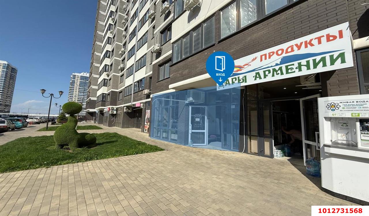 Фото №1: Торговое помещение 48 м² - Краснодар, жилой комплекс Дружный, б-р Адмиралтейский, 3к3