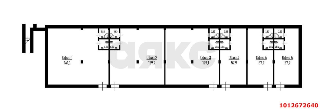 Фото №2: Торговое помещение 150 м² - Краснодар, Губернский, ул. имени Героя Георгия Бочарникова, 18/1