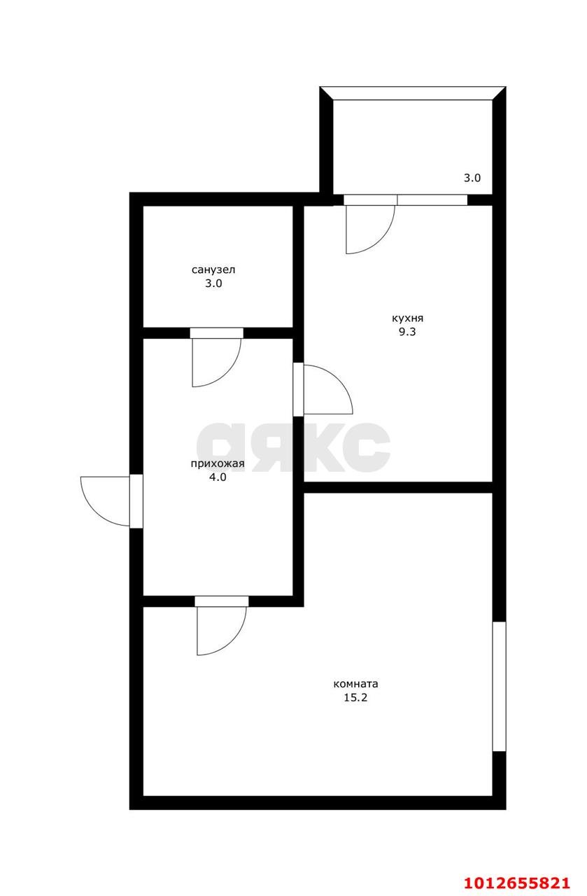 Фото №14: 1-комнатная квартира 34 м² - Краснодар, Центральный внутригородской округ, Покровка, мкр. Центральный, ул. Ломоносова, 86