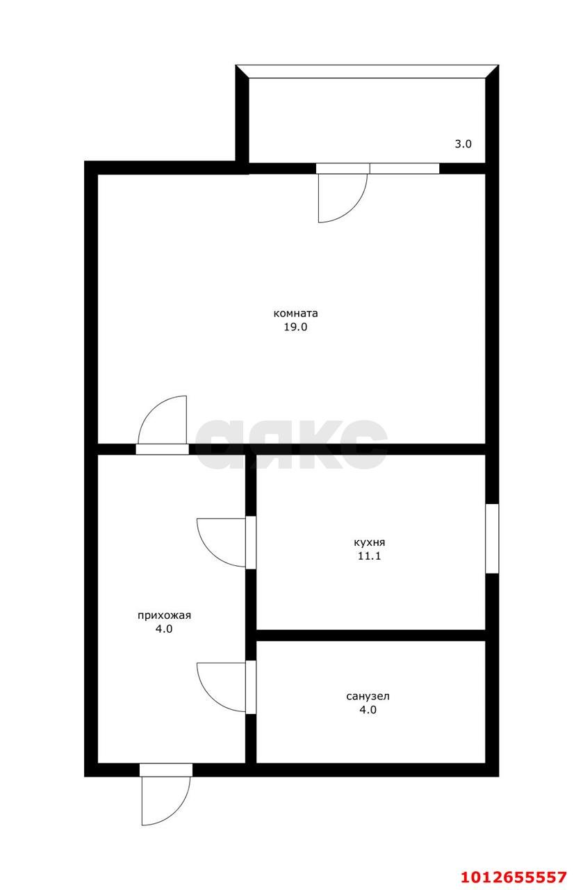 Фото №12: 1-комнатная квартира 41 м² - Краснодар, Центральный, ул. Ломоносова, 14