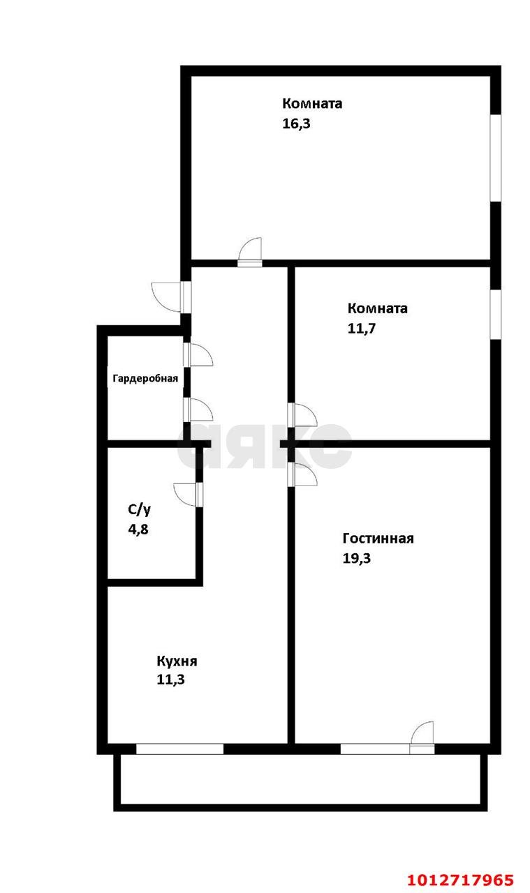 Фото №18: 3-комнатная квартира 76 м² - Краснодар, Фестивальный, ул. Рашпилевская, 327/1