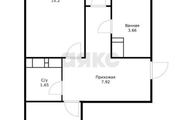 Фото №5: 2-комнатная квартира 55 м² - Краснодар, мкр. имени Петра Метальникова, ул. Петра Метальникова, 36