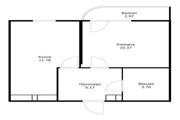 Фото №5: 1-комнатная квартира 34 м² - Краснодар, мкр. жилой комплекс Фонтаны, ул. Воронежская, 47/10