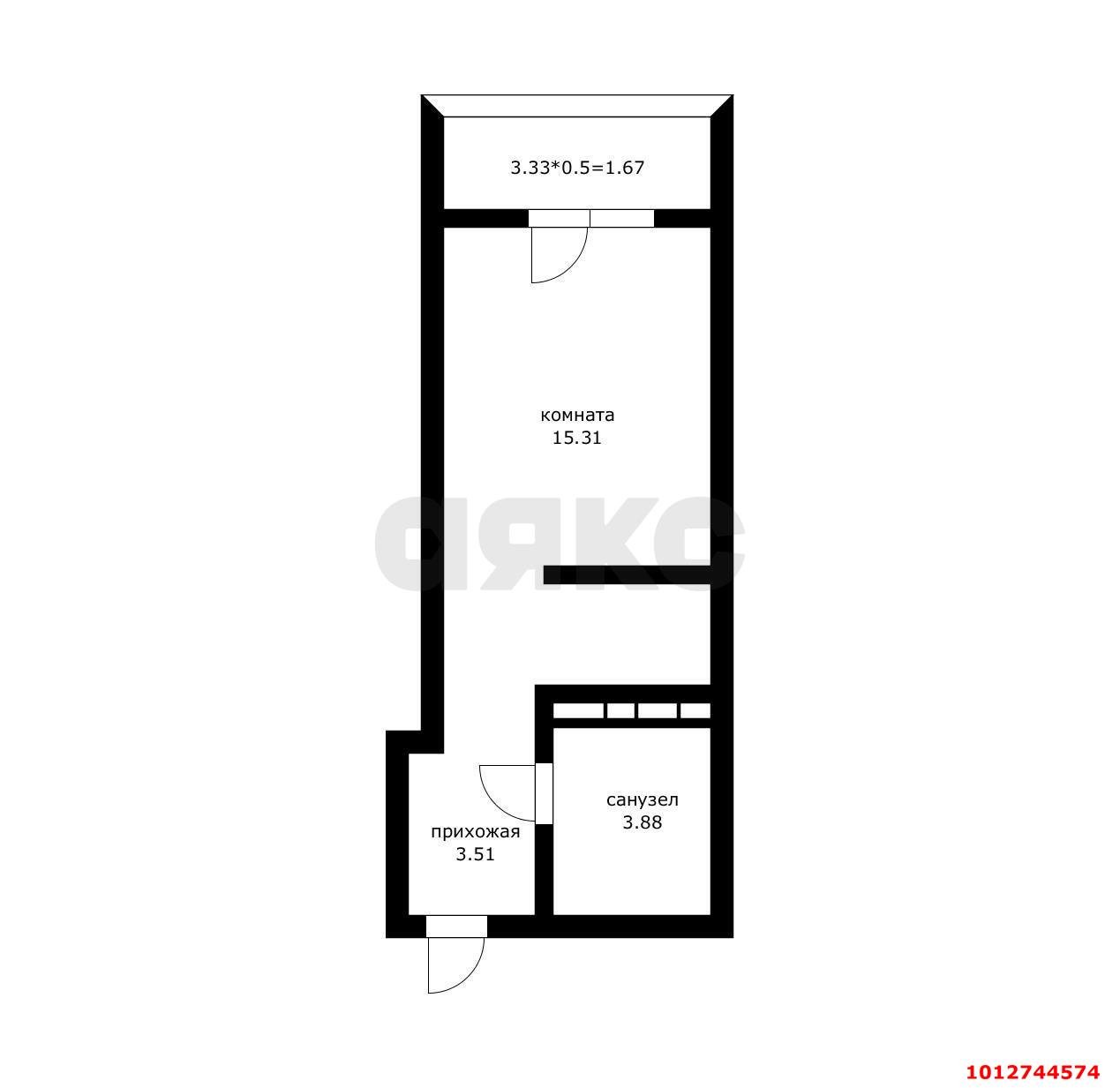 Фото №6: Студия 20 м² - Краснодар, ул. Степная, 1/1к4