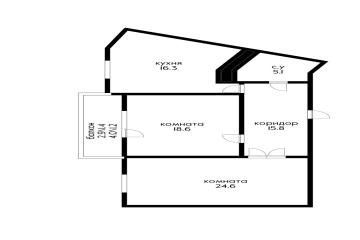 Фото №4: 2-комнатная квартира 85 м² - Краснодар, мкр. жилой комплекс Триумф, ул. имени П.М. Гаврилова, 27