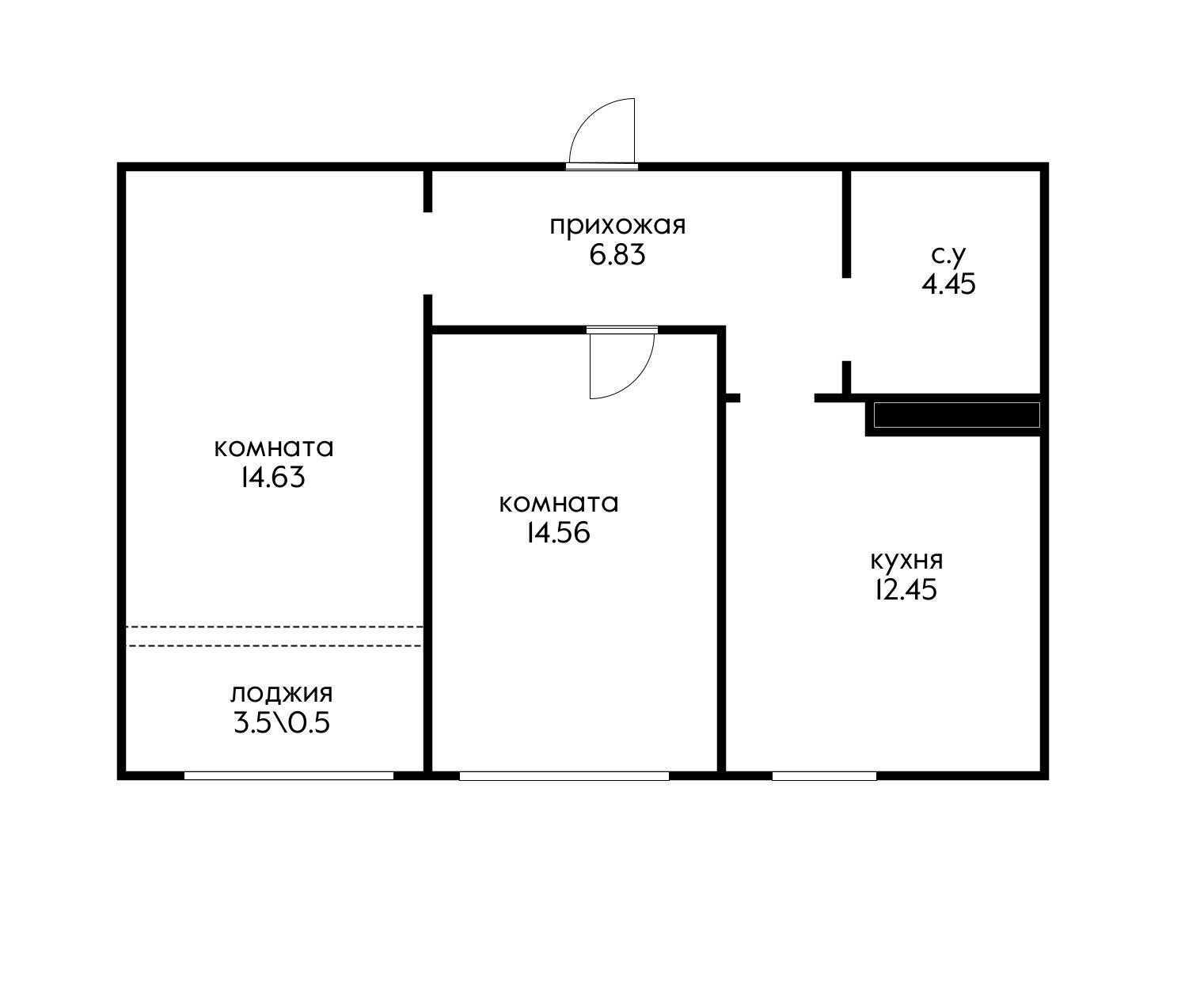 Фото №1: 2-комнатная квартира 56 м² - Краснодар, Центральный внутригородской округ, мкр. Черёмушки, ул. Обрывная, 132/1к21