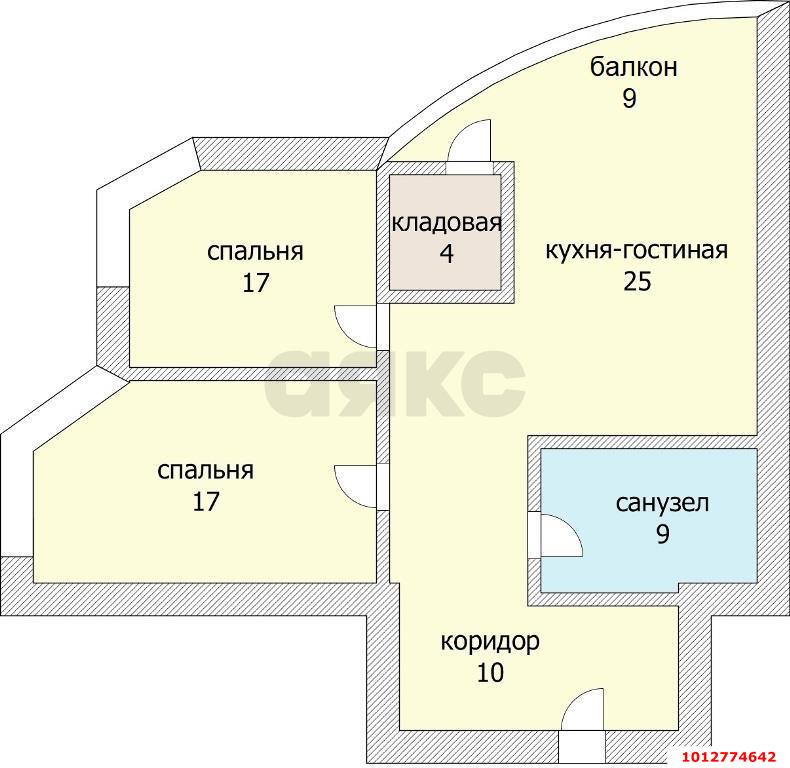Фото №11: 2-комнатная квартира 90 м² - Краснодар, Юбилейный, ул. Рождественская набережная, 4