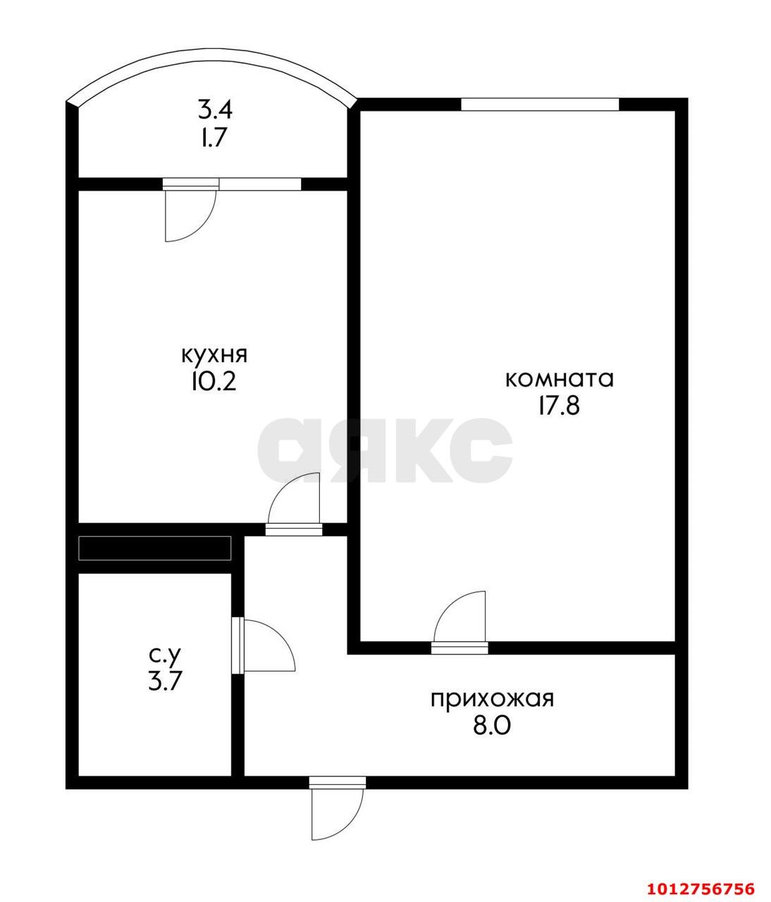 Фото №23: 1-комнатная квартира 41 м² - Краснодар, жилой комплекс Фреш, ул. имени Валерия Гассия, 4/7лит2