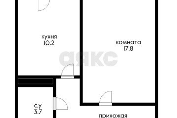 Фото №1: 1-комнатная квартира 41 м² - Краснодар, мкр. жилой комплекс Фреш, ул. имени Валерия Гассия, 4/7лит2