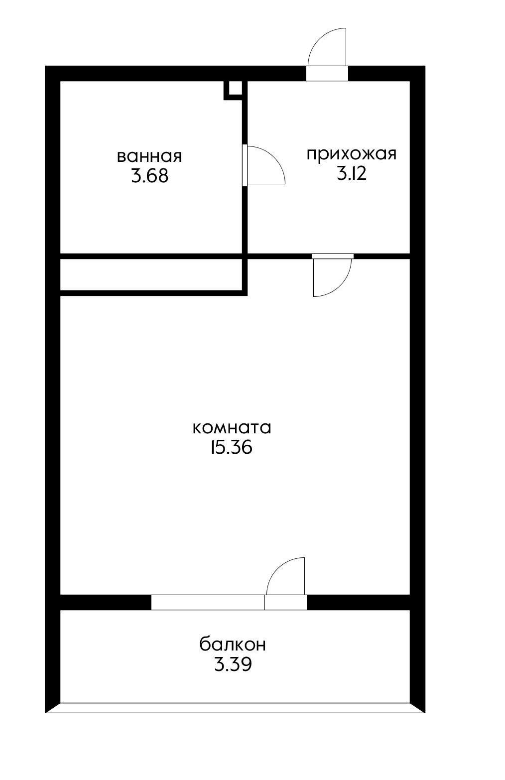 Фото №9: Студия 21 м² - Краснодар, Прикубанский внутригородской округ, мкр. жилой комплекс Зелёный театр