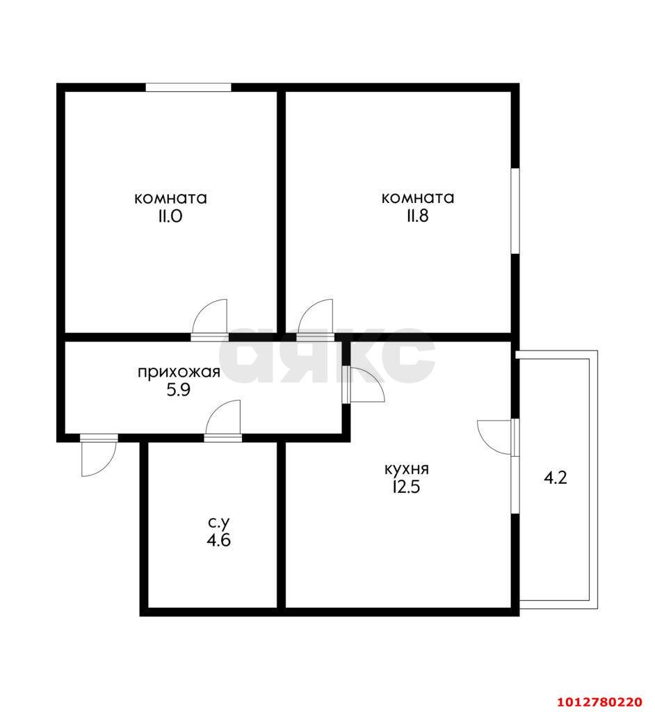 Фото №16: 2-комнатная квартира 50 м² - Краснодар, жилой комплекс Самолёт-2, ул. Западный Обход, 57к2