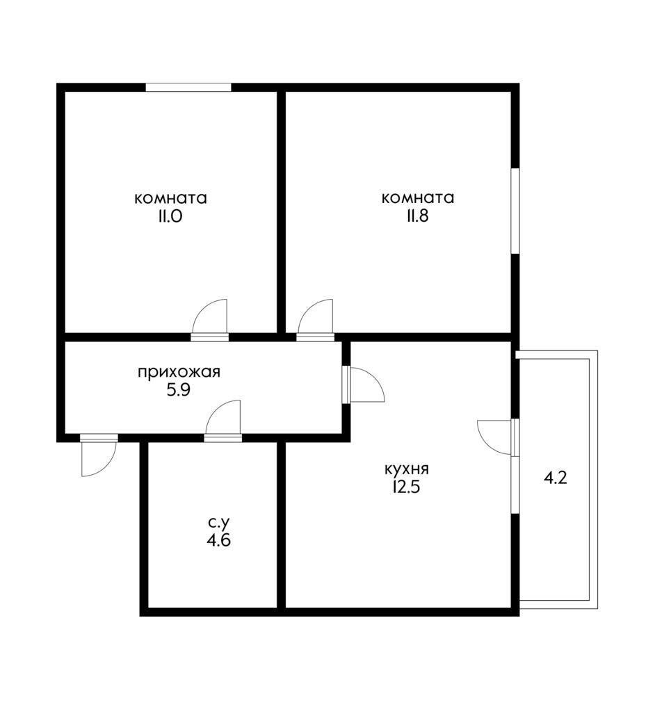 Фото №16: 2-комнатная квартира 50 м² - Краснодар, Прикубанский внутригородской округ, мкр. жилой комплекс Самолёт-2, ул. Западный Обход, 57к2