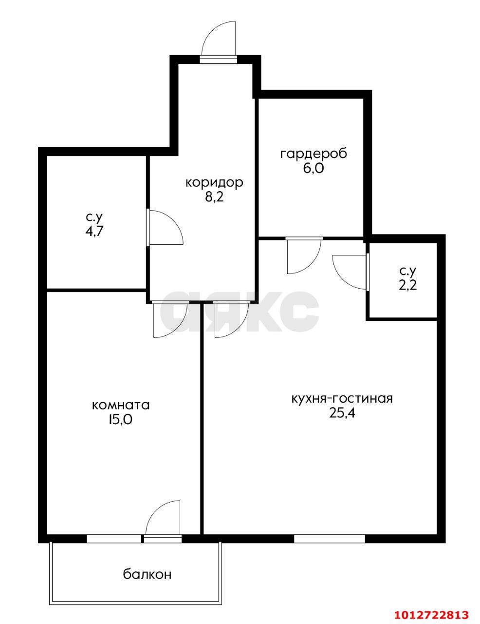 Фото №11: 1-комнатная квартира 58 м² - Краснодар, Фестивальный, ул. Гаражная, 79/1