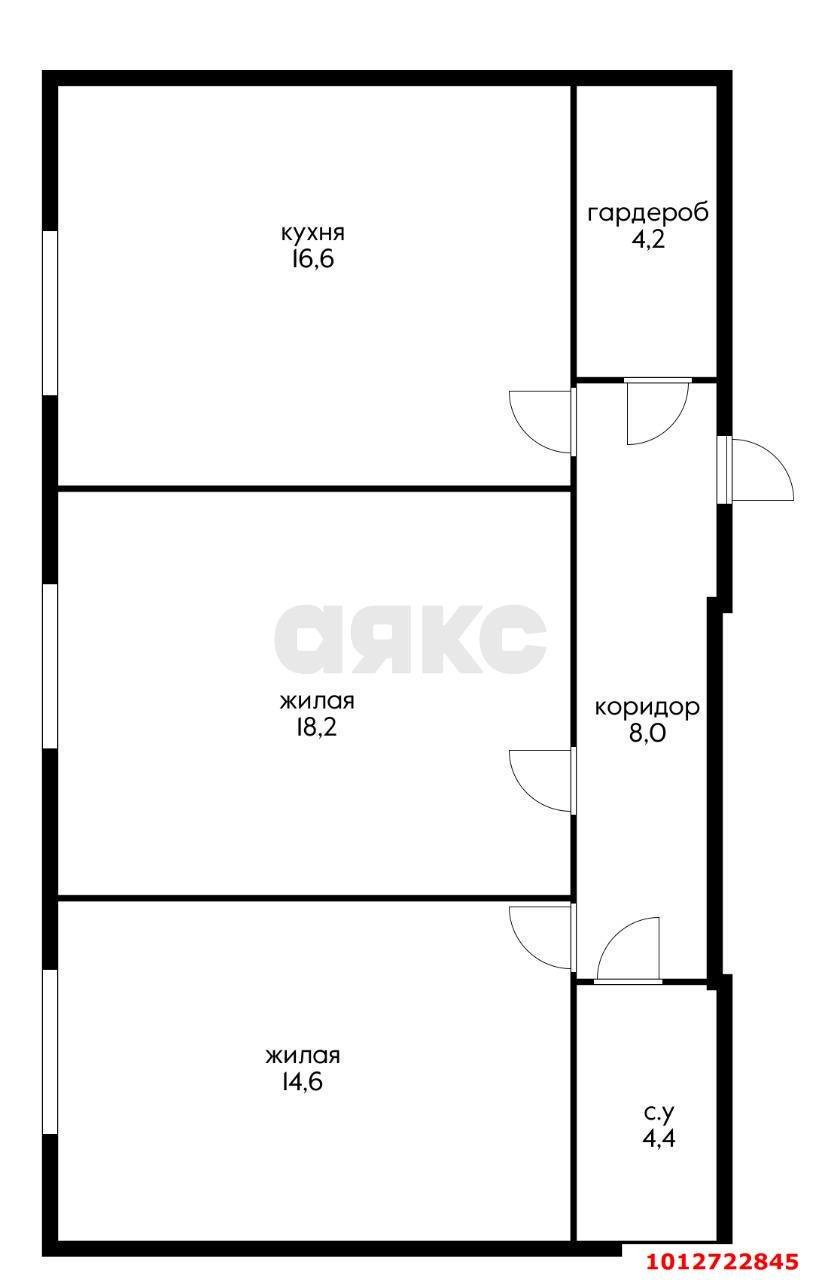 Фото №7: 2-комнатная квартира 64 м² - Краснодар, Западный внутригородской округ, мкр. Фестивальный, ул. Гаражная, 79/1