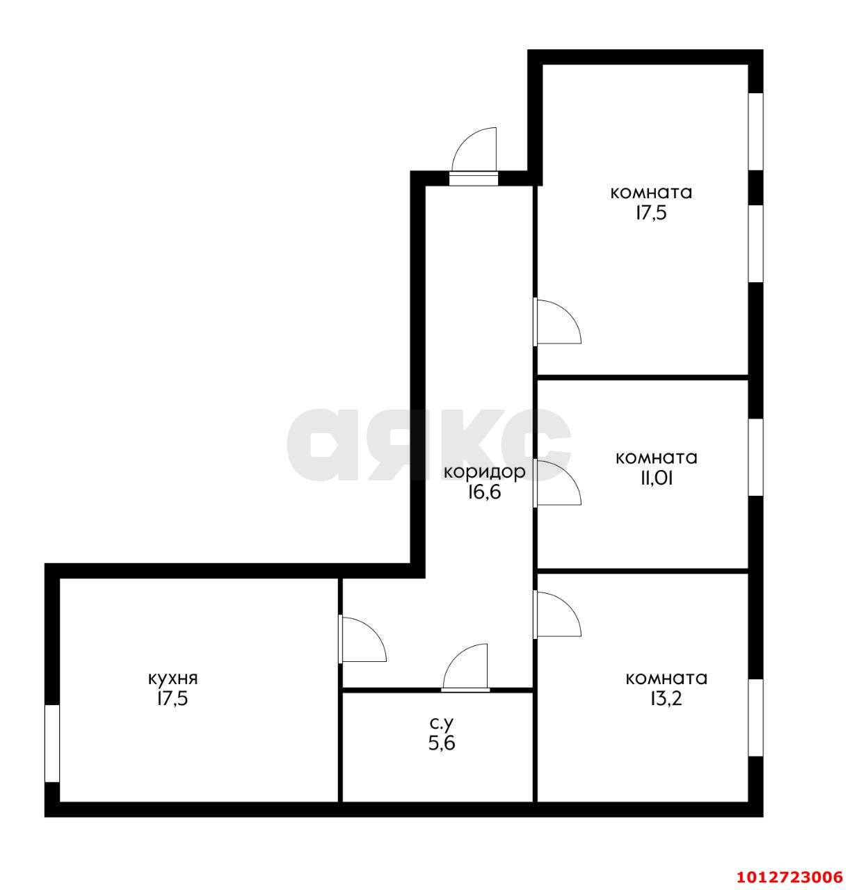 Фото №9: 3-комнатная квартира 88 м² - Краснодар, Фестивальный, ул. Гаражная, 79/1