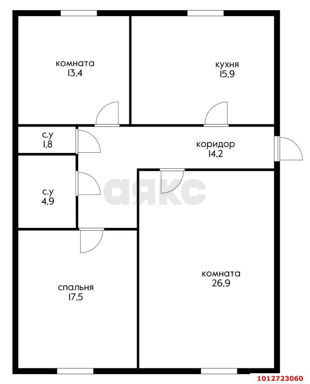 Фото №9: 3-комнатная квартира 95 м² - Краснодар, Фестивальный, ул. Гаражная, 79/1