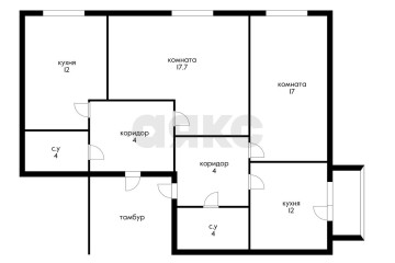 Фото №4: 2-комнатная квартира 74 м² - Краснодар, мкр. Дубинка, ул. Маяковского, 69