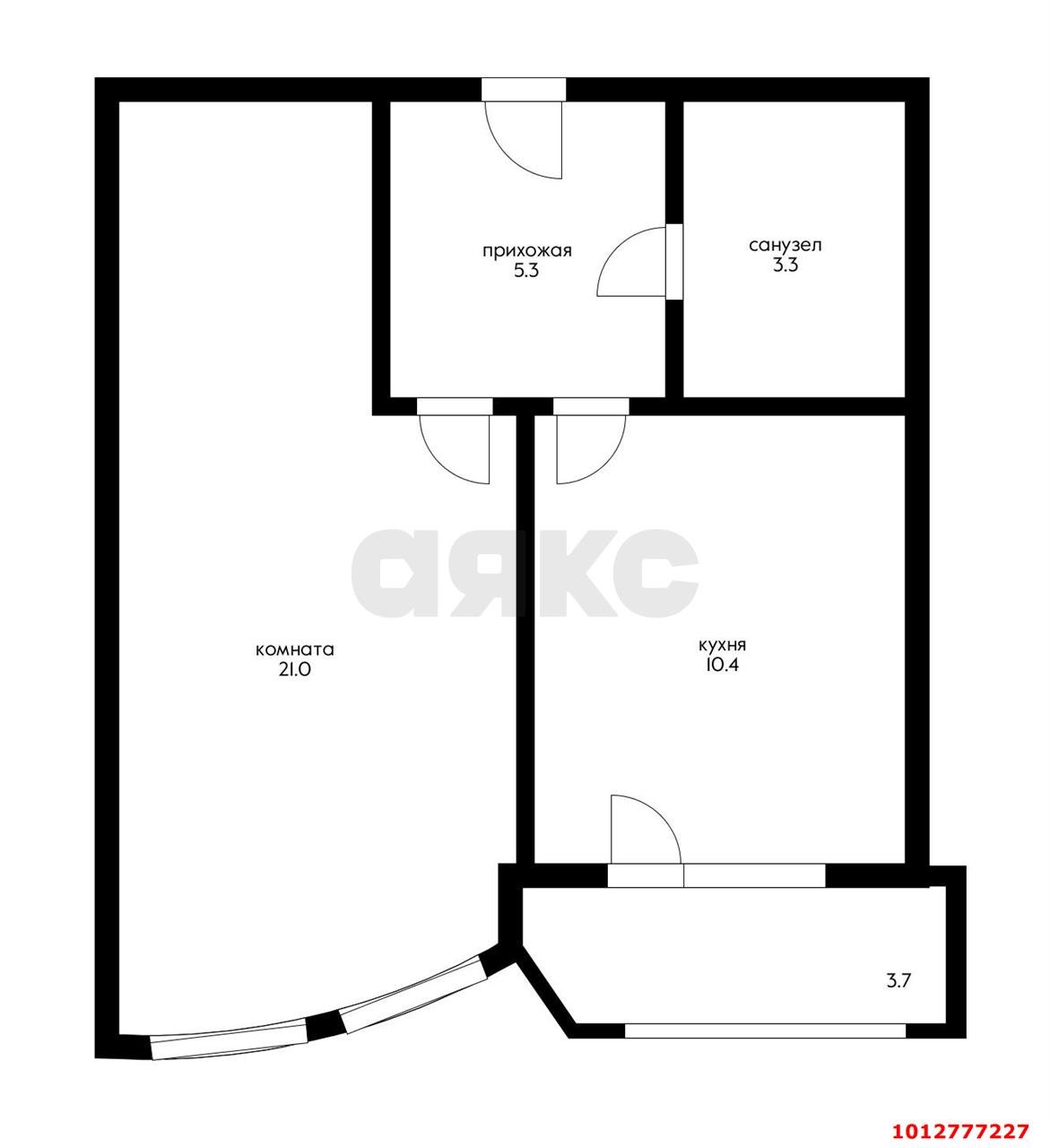 Фото №2: 1-комнатная квартира 43 м² - Краснодар, жилой комплекс Версаль, ул. Черниговская, 1