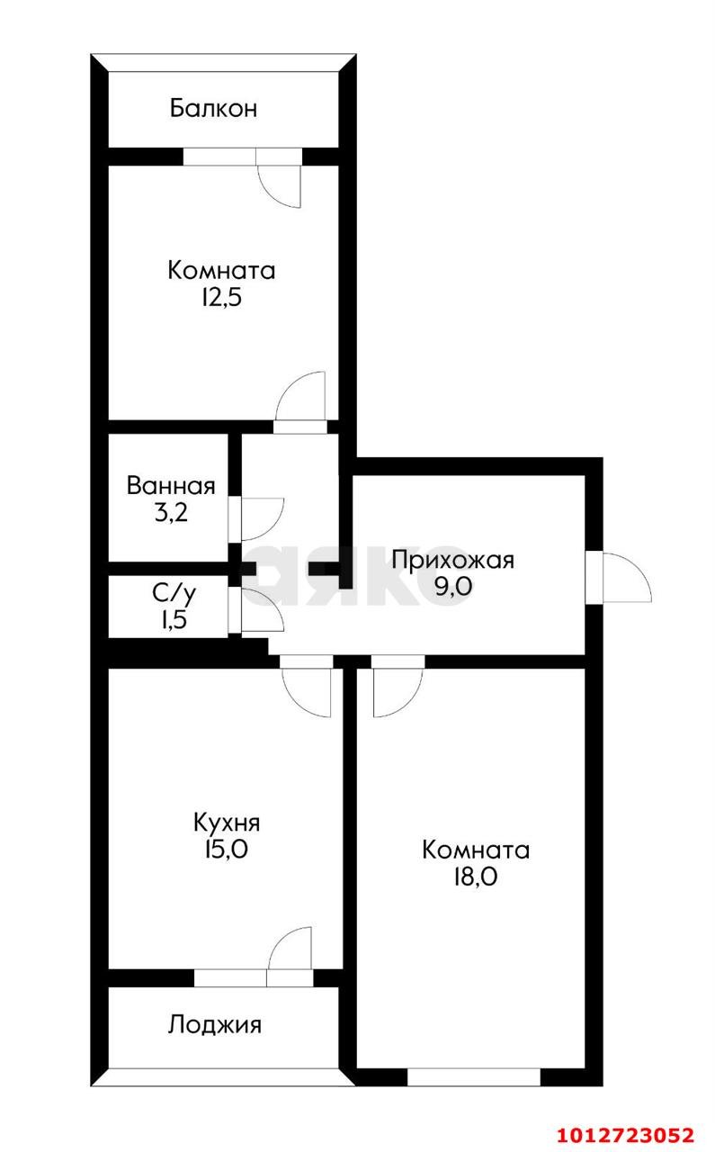 Фото №9: 2-комнатная квартира 61 м² - Краснодар, Восточно-Кругликовский, ул. Генерала Трошева, 29