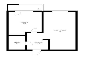 Фото №3: 1-комнатная квартира 35 м² - Новая Адыгея, мкр. жилой комплекс Дарград, ул. Тургеневское шоссе, 33/1к9