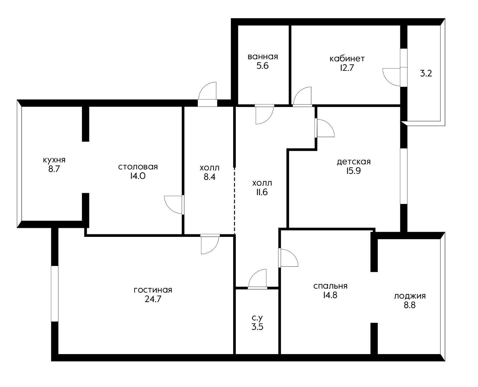 Фото №17: 4-комнатная квартира 128 м² - Краснодар, Прикубанский внутригородской округ, Школьный, Круглик, мкр. Табачная Фабрика, ул. Академика Пустовойта, 8